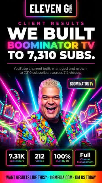 YouTube channel management result — 7,000+ subscribers across 212 videos