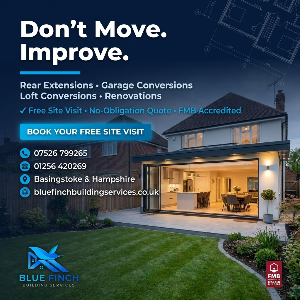 Home extensions and conversions advert designed by Eleven G Media