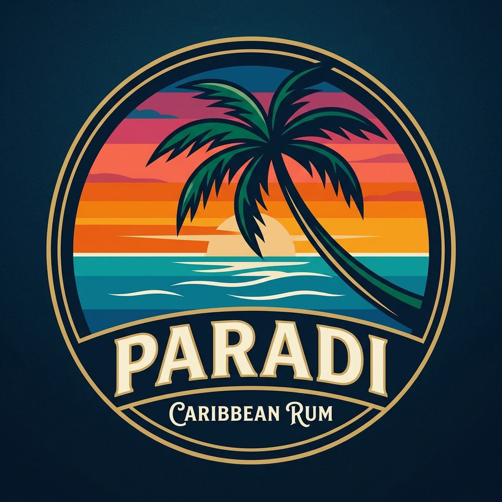 Logo design - Paradi Caribbean Rum — graphic design by Eleven G Media
