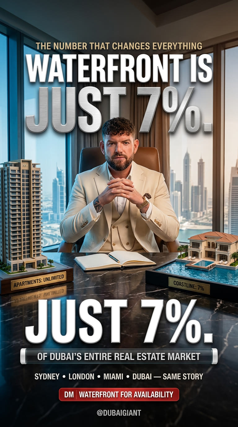 Statistic led waterfront property advert designed by Eleven G Media