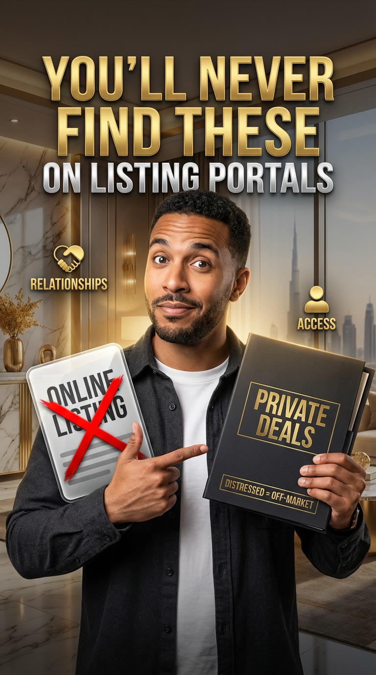 Off-market listings advert designed by Eleven G Media