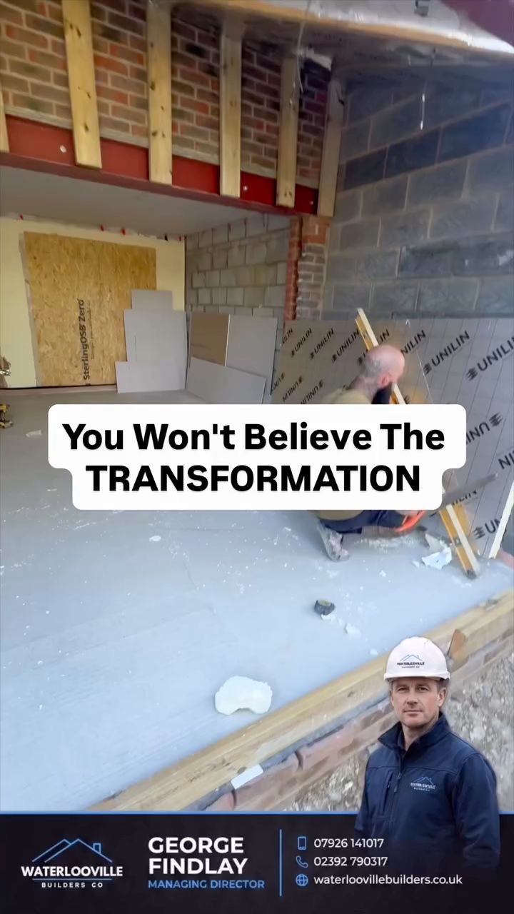 Social media for builders - weekly job-progress video filmed on site for Waterlooville Builders